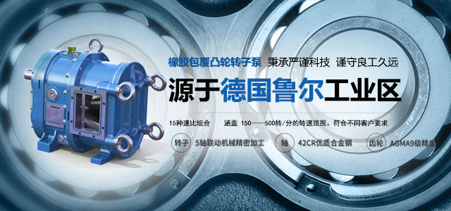 源于德國(guó)魯爾工業(yè)區(qū)的彈性體包覆凸輪轉(zhuǎn)子泵. 秉承嚴(yán)謹(jǐn)科技，謹(jǐn)守良工久遠(yuǎn)